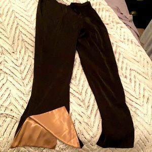 Joseph Ribkoff Black Pants with gold trim